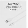 USB-A - USB-C Cable, 3m, White