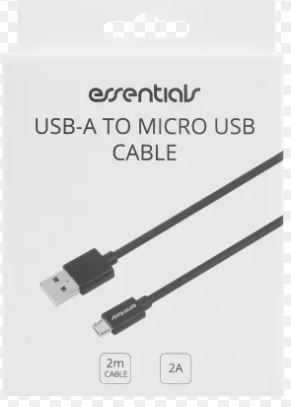 Essentials USB-A - Micro USB Cable, 2m