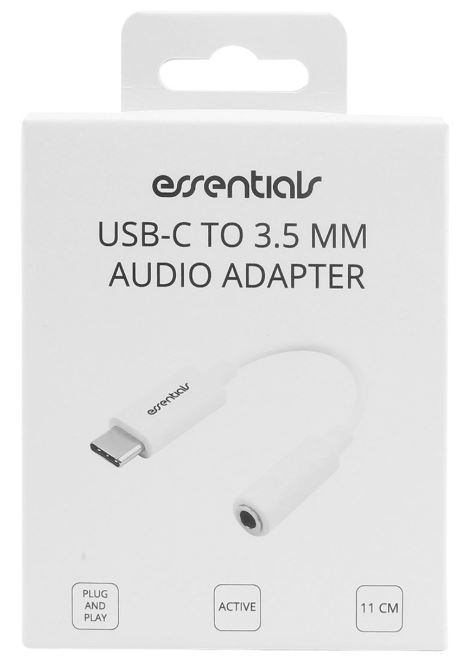 Essentials USB-C til Minijack Adapter (USB-C 3,5mm)