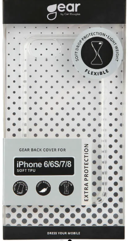 Mobildeksel TPU Transparent - iPhone 6/7/8/SE