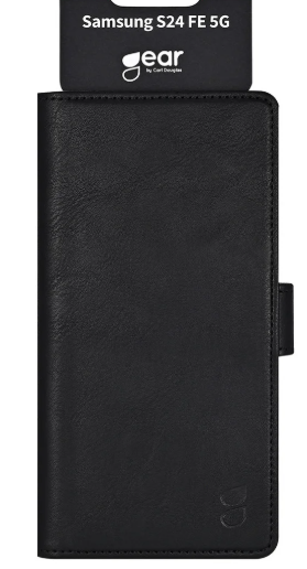 GEAR Mobildeksel 3 Kortlommer Svart - Samsung S24 FE 5G