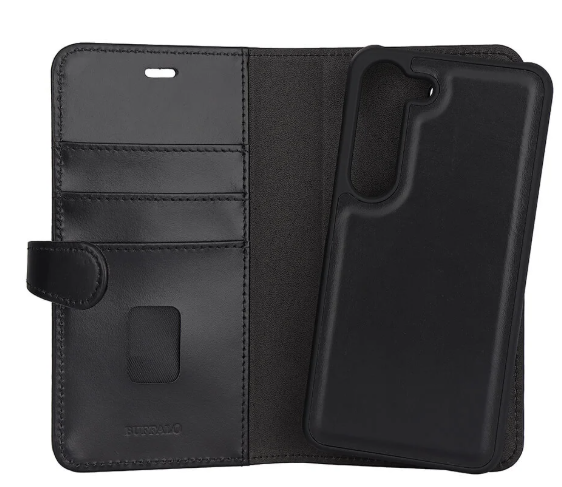 BUFFALO Mobildeksel Lær 2-i-1 Svart - Samsung S23 5G