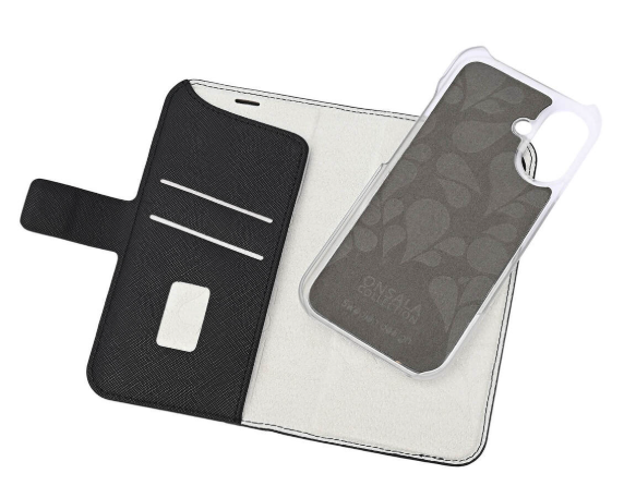 ONSALA Eco Wallet 2 card Recycled MagSeries iPhone 16 Black