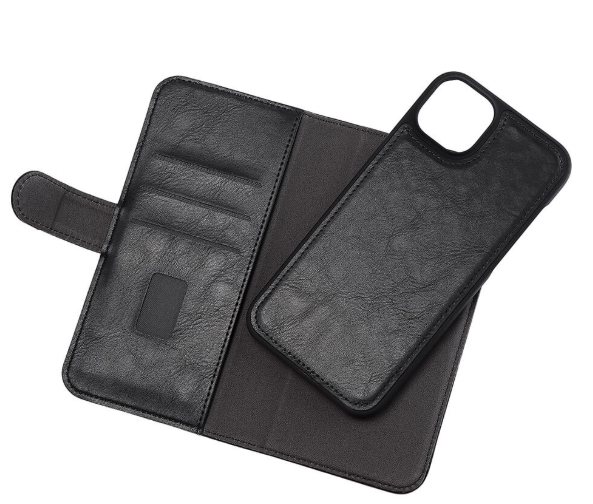 GEAR Lommebokdeksel 2-i-1 Svart - iPhone 14 Plus