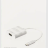 DELTACO USB 3.1 til HDMI adapter, USB type C han - HDMI, 4K, UltraHD, hvit