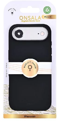 Mobildeksel med silikonfølelse svart - iPhone Air