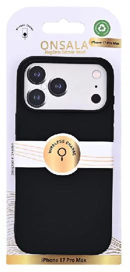 Mobildeksel med silikonfølelse Black - iPhone 17 Pro Max