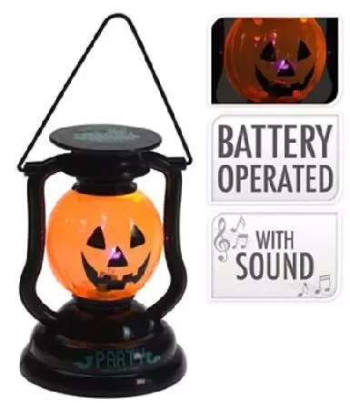 HALLOWEEN LYKT BATTERI 15CM