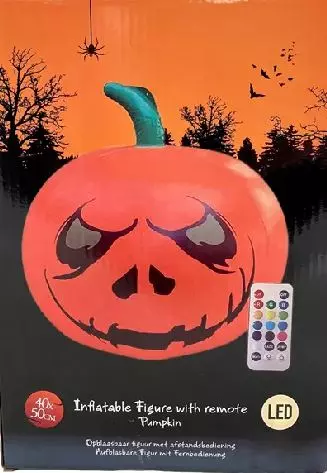 HALLOWEEN OPPBLÅS 50X40CM