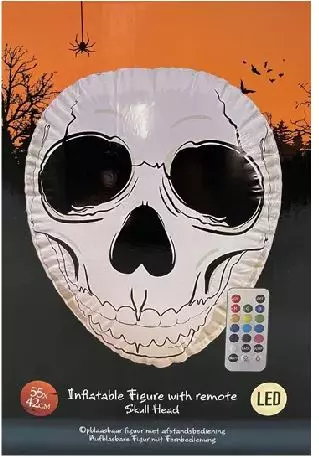 HALLOWEEN FIGUR OPPBLÅS 55X42CM