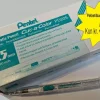 Pentel Clic-a-color 12 stk trykkblyanter inkl. bly farge grønn 0,5mm