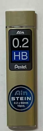 Blyminer Pentel 0.2 HB (10stk)