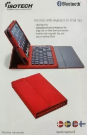Isotech Portfolio Tastatur iPad Mini  Rød