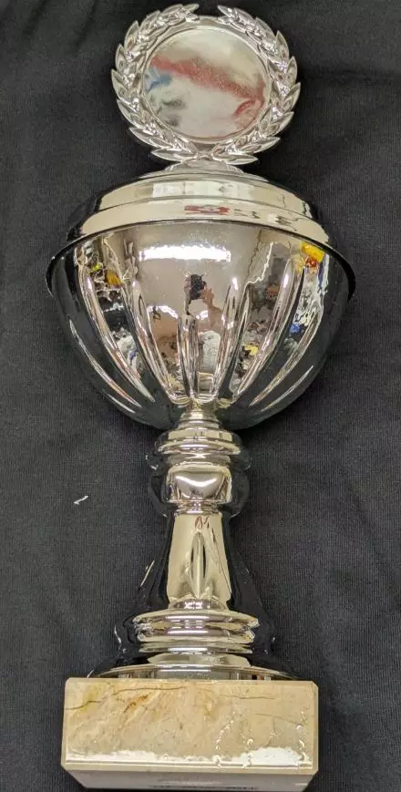 Pokal metall sølv 31cm