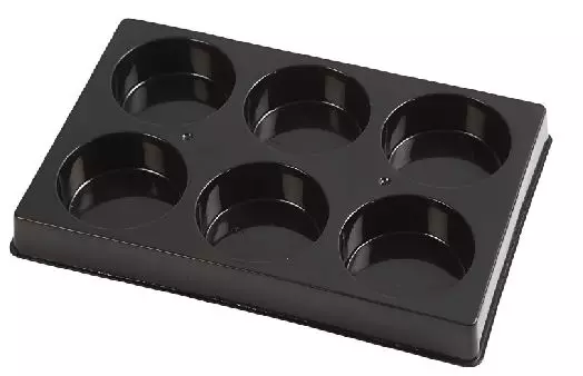 Palett til vannfarge, svart, dia. 57 mm