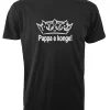 T-skjorte Pappa e konge svart L