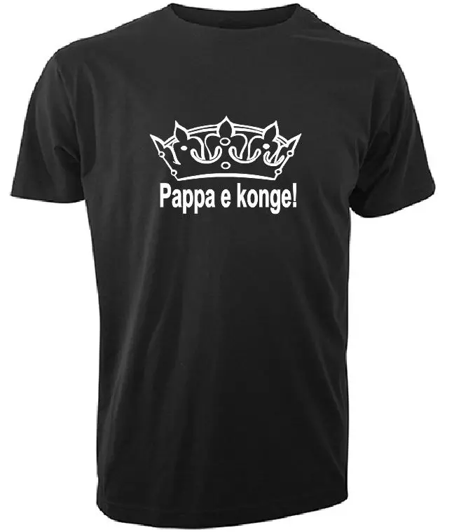 T-skjorte Pappa e konge svart M