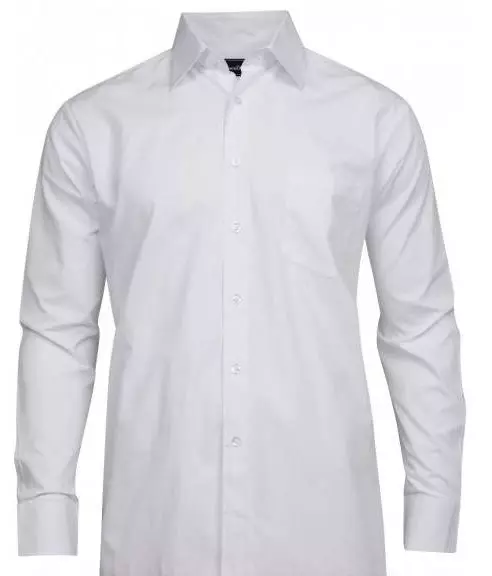 BASIC MENS SHIRT/HVIT/SLIM/XL