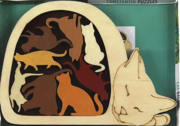 Logikkpuslespill med dyr. Constantins Kattekurv.