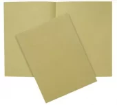 Aktomslag dobbel 180g m/kant A4 naturell