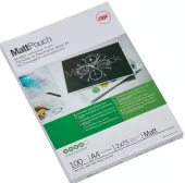GBC Lamineringslomme A4 matt 75my (fp med 100 stk)
