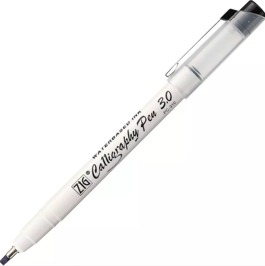ZIG kalligrafipenn 3.0 mm sort