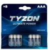Tyzon AAA-alkaline batterier 8 stk.