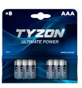 Tyzon AAA-alkaline batterier 8 stk.