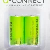 Batteri Q-Connect alkalisk LR14/C 1.5V