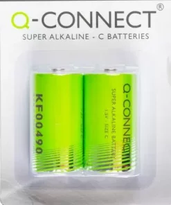 Batteri Q-Connect alkalisk LR14/C 1.5V