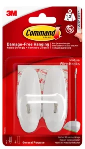Command ståltrådkroker, hvite 17086S