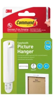 Command Sawtooth 1 Hook+2 Strips 17040-1