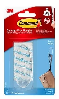 3M Command Oval transparent krok, 1 krok 2