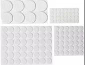 Filtputesett - 125 stk. assortert - hvit