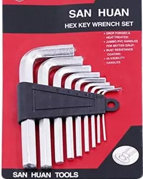 Unbraconøkkel sett hex key