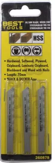 Stikksagblad Tre fin 70mm