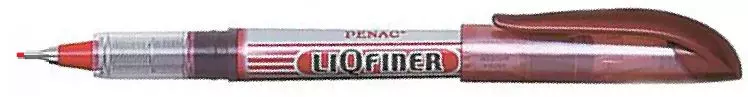 Tusjpenn fine rød liqfiner 0,4mm Penac