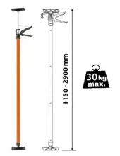 Teleskopstøtte 115-290cm 30kg