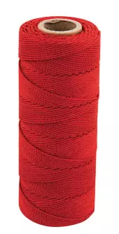 Murerloddsnor polyester rød 1.5mm 120m