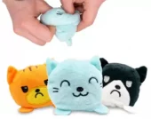 Nøkkelring katt med 2 ansikter