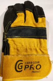 Arbeidshansker gul/svart kraftig