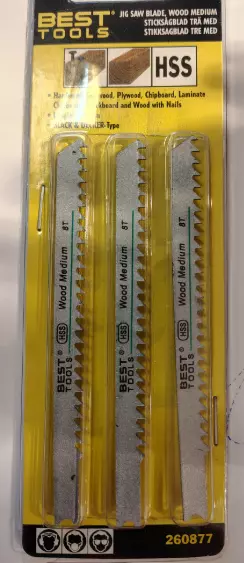 Stikksagblad Tre medium 100mm