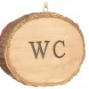 Treskilt WC 10,5cm