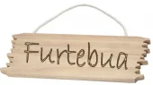 Treskilt Furtebua str. 16x5,5 cm,