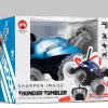 SHARPER IMAGE Toy RC Monster Spinning Car Metallic Blue