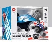 SHARPER IMAGE Toy RC Monster Spinning Car Metallic Blue