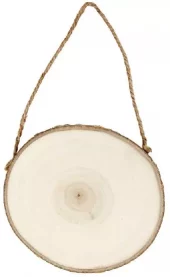 Dørskilt, diameter ca.13cm, tykkelse 1,5 cm