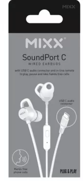 Headphone SoundPort USB-C MIXX In-Ear Wired White