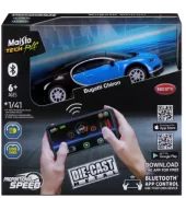 RC Bugatti Chiron vindusboks Mini metall Die- cast Bluetooth 1:41
