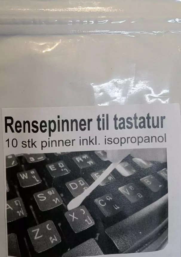 Rensepinner til tastatur 10stk